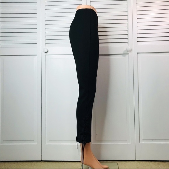 RAG & BONE Black Simone Lace Up Cropped Pant Size 2 - Picture 3 of 10